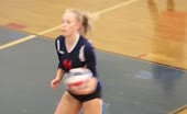 Beautiful Blonde Volleyball Star